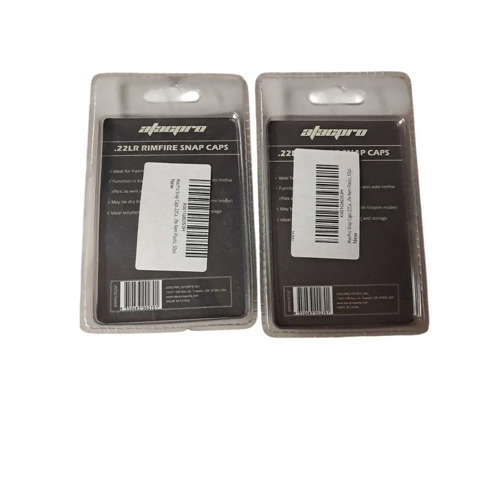 22 LR Rimfire Plastic 2 Pack Of  50 Pack of Safety Snap Caps A TAC Pro